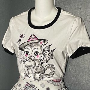 Sourpuss Creep Heart Ringer Tee